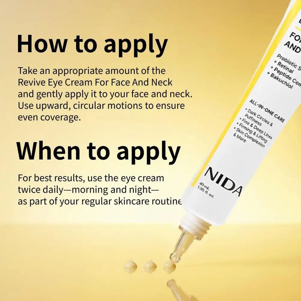 NIDA Cream: Eye & Neck Moisturizer SPF50
